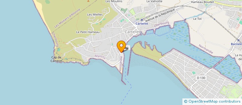 localisation de l'entreprise CLUB D'AVIRON DE MER BARNEVILLE CARTERET  BARNEVILLE-CARTERET