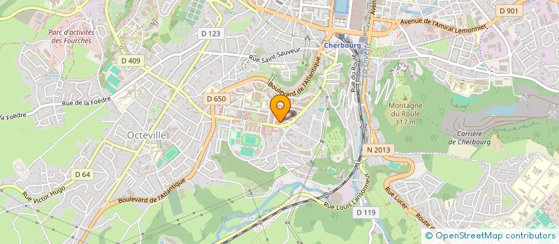 localisation de l'entreprise CLUB D'ECHECS DE CHERBOURG-EN-COTENTIN  CHERBOURG-EN-COTENTIN