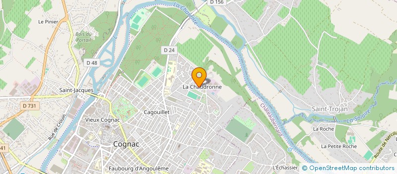 localisation de l'entreprise CLUB D'ECHECS DE COGNAC à COGNAC