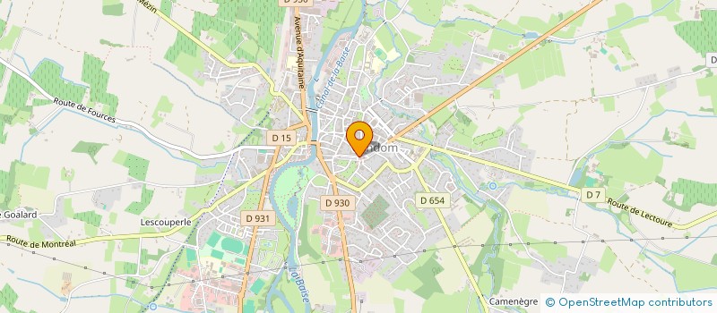 localisation de l'entreprise CLUB D ECHECS DE CONDOM  CONDOM