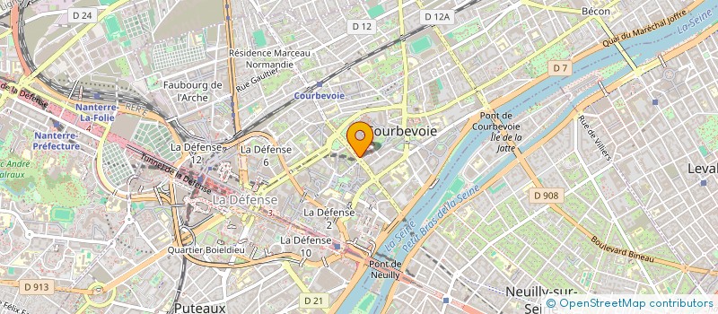 localisation de l'entreprise CLUB D'ECHECS DE L'ESI à COURBEVOIE