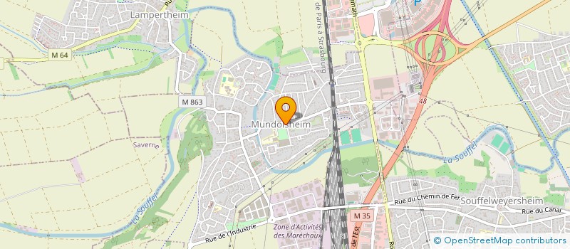 localisation de l'entreprise CLUB D'ECHECS DE MUNDOLSHEIM  MUNDOLSHEIM