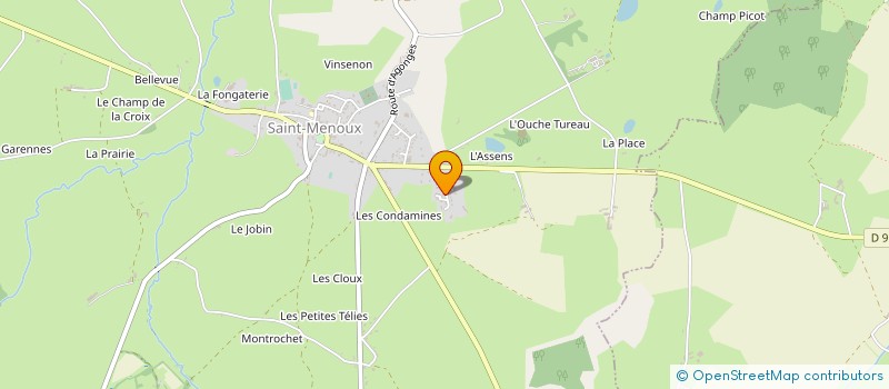 localisation de l'entreprise CLUB D'ECHECS DE SAINT-MENOUX  SAINT-MENOUX