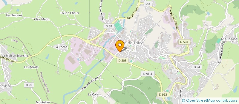 localisation de l'entreprise CLUB D'ECHECS DE THIZY LES BOURGS à THIZY-LES-BOURGS