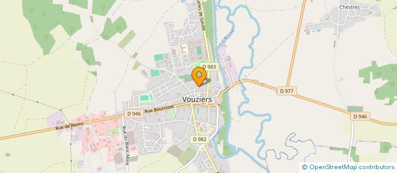 localisation de l'entreprise CLUB D'ECHECS DE VOUZIERS ET DE L'ARGONNE ARDENNAISE  VOUZIERS