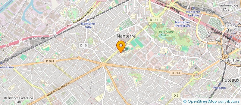 localisation de l'entreprise CLUB D'ECHECS NANTERRE JACQUES-DECOUR  NANTERRE