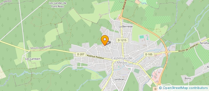 localisation de l'entreprise CLUB D'ENTREPRENEURS MERIGNAC MEDOC  CASTELNAU-DE-MEDOC