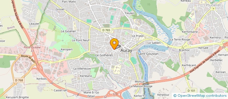 localisation de l'entreprise CLUB D ENTREPRISES DU PAYS D AURAY à AURAY