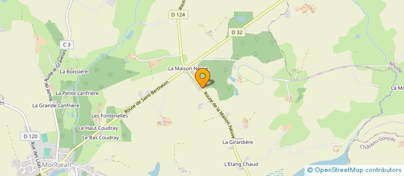 localisation de l'entreprise CLUB D'ENTREPRISES DU PAYS DE LOIRON  LOIRON-RUILLE