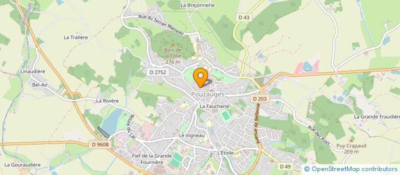 localisation de l'entreprise CLUB D'ENTREPRISES DU PAYS DE POUZAUGES  POUZAUGES