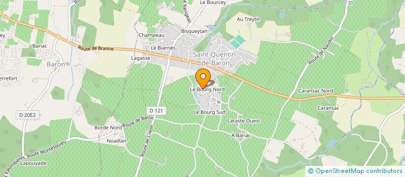 localisation de l'entreprise CLUB D'ENTREPRISES UNICLAV  SAINT-QUENTIN-DE-BARON