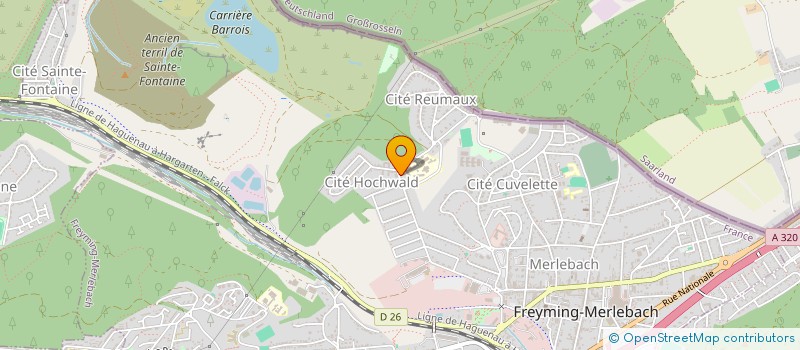 localisation de l'entreprise CLUB D'EPARGNE  L'ESPERANCE  FREYMING-MERLEBACH