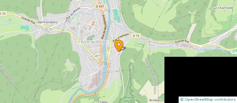 localisation de l'entreprise CLUB D'ESCALADE RUDIPONTAIN  PONT-DE-ROIDE-VERMONDANS