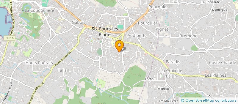 localisation de l'entreprise CLUB D'ESCALADE VERTILIBRE à SIX-FOURS-LES-PLAGES