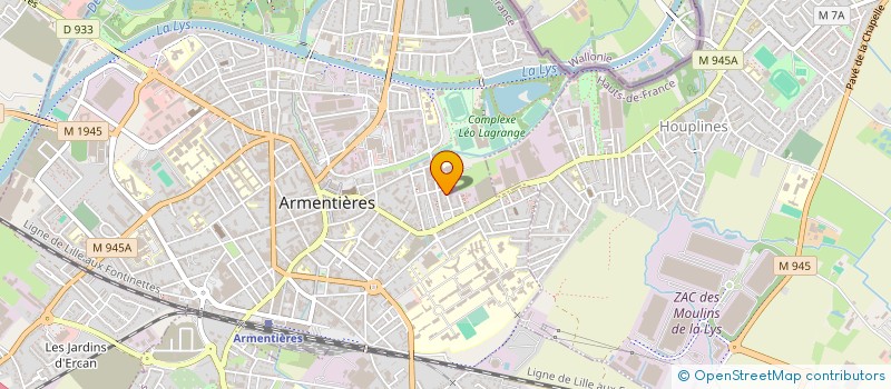 localisation de l'entreprise CLUB D'ESCRIME ARMENTIERES à ARMENTIERES