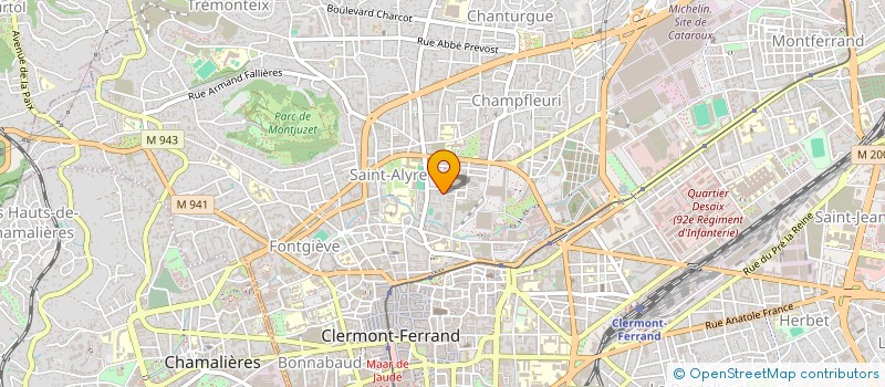 localisation de l'entreprise CLUB D ESCRIME DE CLERMONT FD à CLERMONT-FERRAND