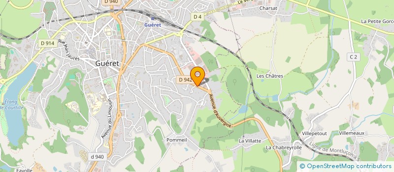 localisation de l'entreprise CLUB D'ESCRIME MARCHOIS à GUERET