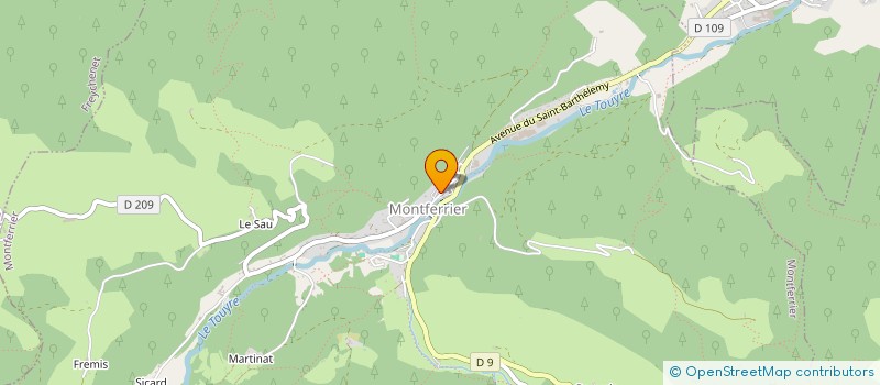 localisation de l'entreprise CLUB D'INITIATION A LA MONTAGNE, ESCALADE ET SKI  MONTFERRIER