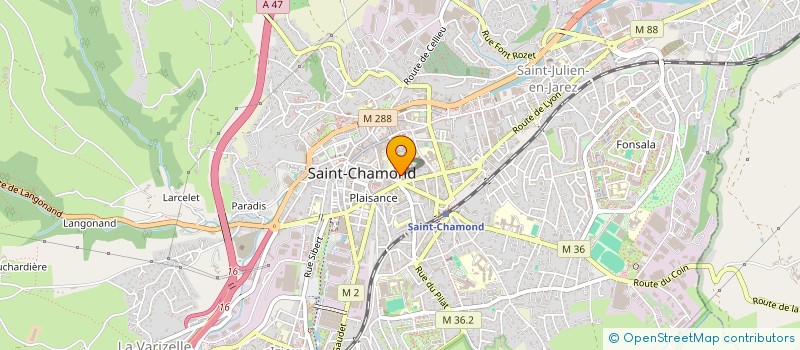 localisation de l'entreprise CLUB D'INITIATION A LA PRATIQUE DES SPORTS à SAINT-CHAMOND