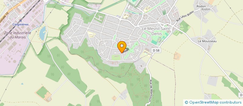 localisation de l'entreprise CLUB D'OENOLOGIE AUTOUR DU VIN ET DES BONNES CHOSES DE LA VIE - LE CLUB 78320 (LE CLUB)  LE MESNIL-SAINT-DENIS