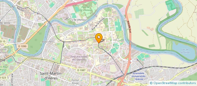 localisation de l'entreprise CLUB D'OENOLOGIE DE L'INSTITUT D'ETUDES POLITIQUES DE GRENOBLE  SAINT-MARTIN-D'HERES