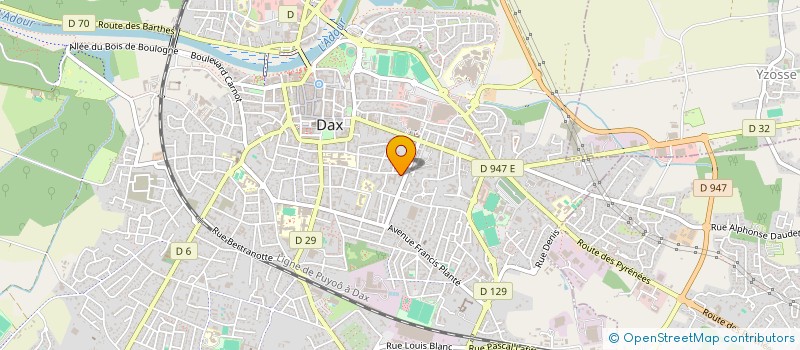 localisation de l'entreprise CLUB DACQUOIS DE DANSE  DAX