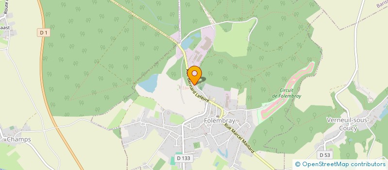 localisation de l'entreprise CLUB DANCE MILLENIUM  FOLEMBRAY