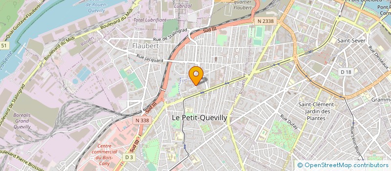 localisation de l'entreprise CLUB DANCING SHOW à LE PETIT-QUEVILLY