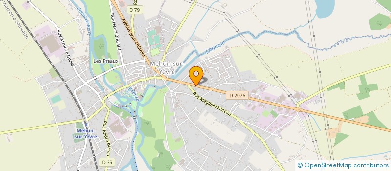 localisation de l'entreprise CLUB DANSE ENERGIE  MEHUN-SUR-YEVRE