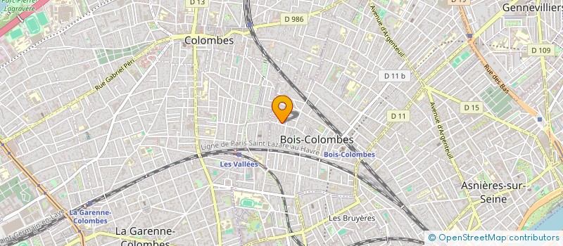 localisation de l'entreprise CLUB DANSE ET SPORTS à BOIS-COLOMBES