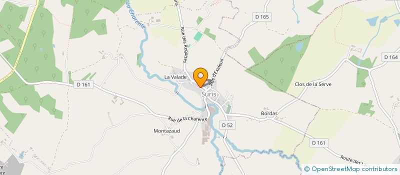 localisation de l'entreprise CLUB DANSE RYTHMIQUE  TERRES-DE-HAUTE-CHARENTE