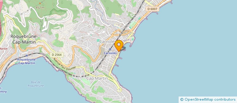 localisation de l'entreprise CLUB DE BADMINTON DE MENTON  ROQUEBRUNE-CAP-MARTIN