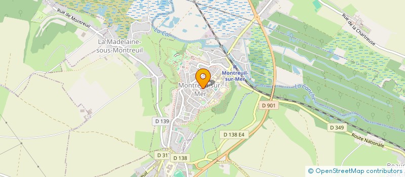 localisation de l'entreprise CLUB DE BADMINTON MONTREUILLOIS  ECUIRES