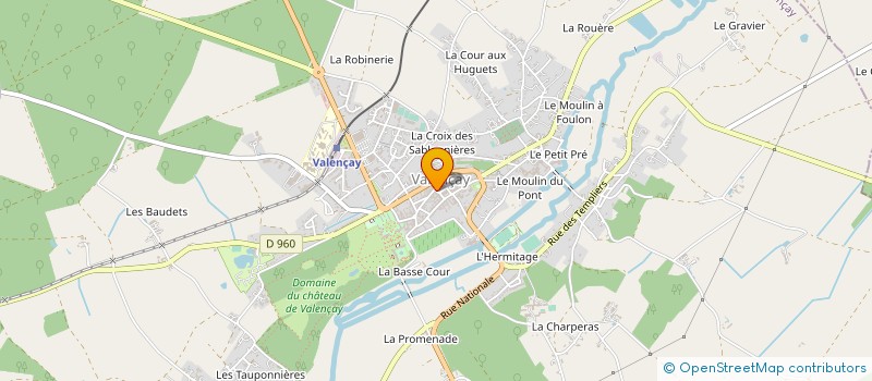 localisation de l'entreprise CLUB DE BADMINTON VALENCEEN à VALENCAY