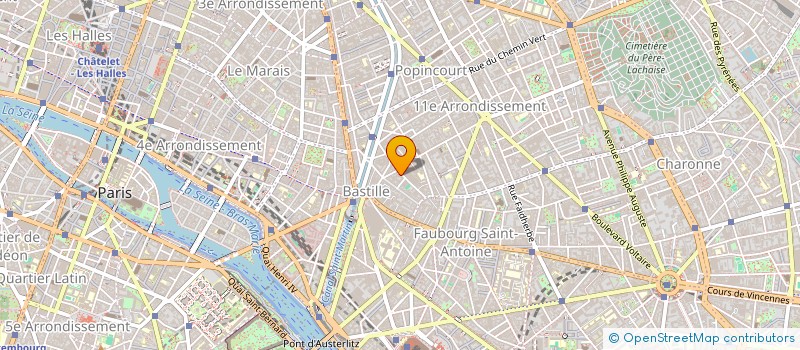 localisation de l'entreprise CLUB DE BASKET PARIS XI  PARIS