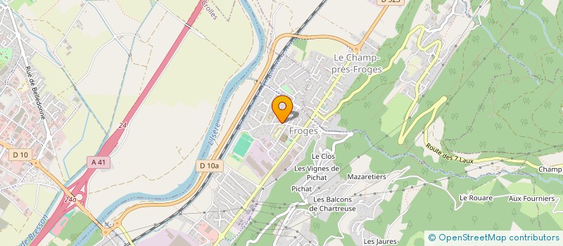 localisation de l'entreprise CLUB DE BELLEDONNE  FROGES