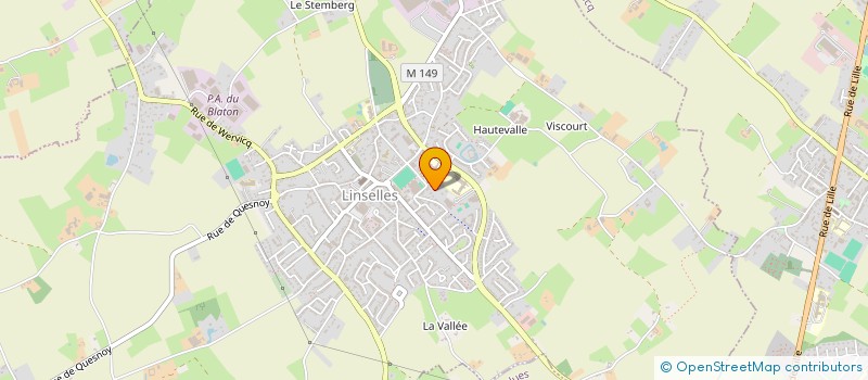 localisation de l'entreprise CLUB DE BELOTE LES TOURLOUROUS  LINSELLES