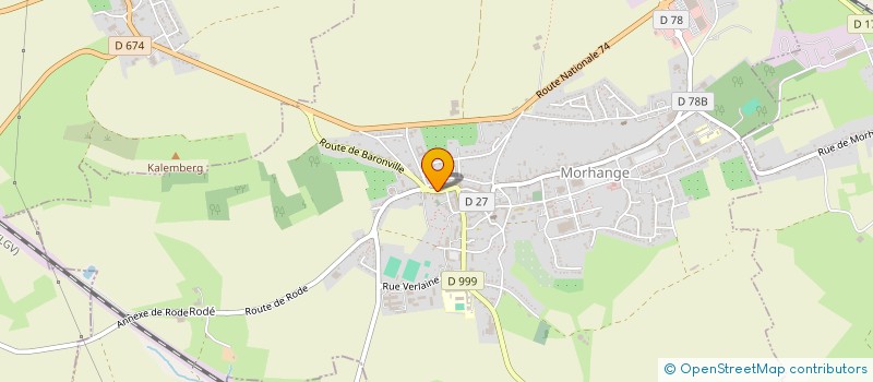 localisation de l'entreprise CLUB DE BELOTE MORHANGEOIS  MORHANGE