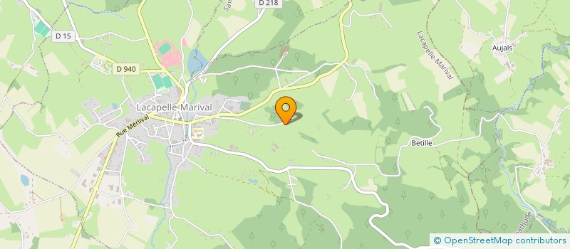 localisation de l'entreprise CLUB DE BILLARD ASSIER-LACAPELLE  LACAPELLE-MARIVAL