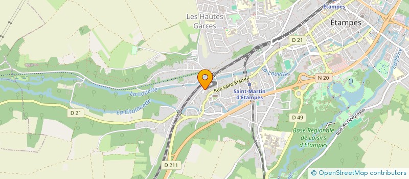 localisation de l'entreprise CLUB DE BOULES LYONNAISES ETAMPOISES à ETAMPES