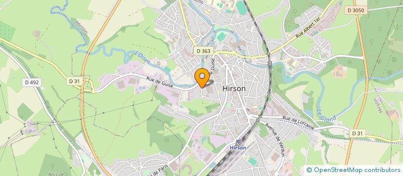 localisation de l'entreprise CLUB DE BOWLING HIRSONNAIS à HIRSON