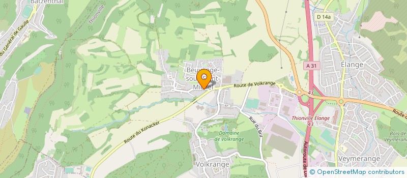 localisation de l'entreprise CLUB DE BOXE FRANCAISE DE THIONVILLE  THIONVILLE