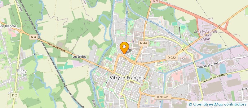 localisation de l'entreprise CLUB DE BRIDGE  VITRY-LE-FRANCOIS