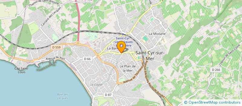 localisation de l'entreprise CLUB DE BRIDGE à SAINT-CYR-SUR-MER
