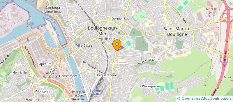 localisation de l'entreprise CLUB DE BRIDGE DE BOULOGNE SUR MER à BOULOGNE-SUR-MER