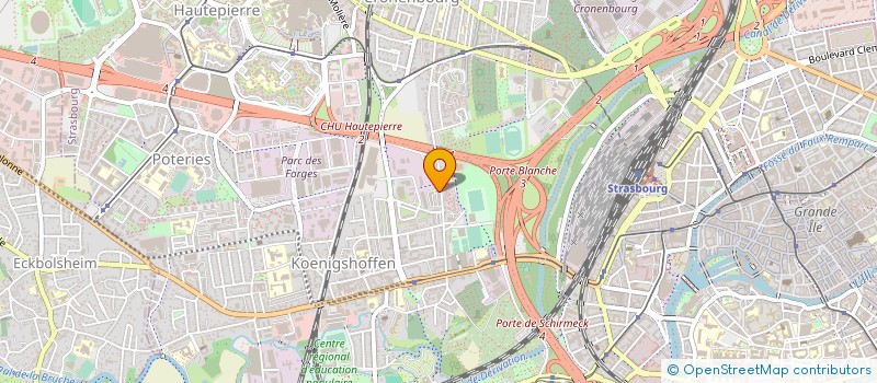 localisation de l'entreprise CLUB DE BRIDGE STRASBOURG OUEST à STRASBOURG