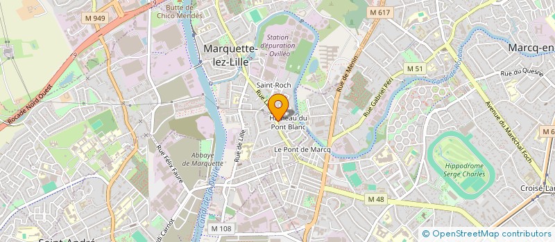 localisation de l'entreprise CLUB DE CERAMIQUE DE MARQUETTE  MARQUETTE-LEZ-LILLE