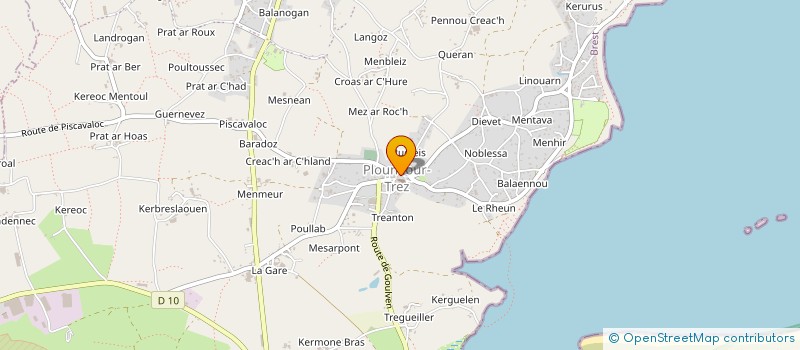 localisation de l'entreprise CLUB DE CHAR A VOILE DE PLOUNEOUR-TREZ, KERURUS VOILE ET VENT  PLOUNEOUR-BRIGNOGAN-PLAGES