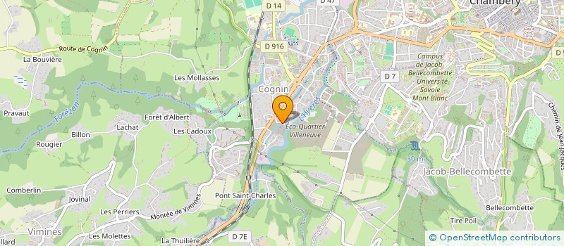 localisation de l'entreprise CLUB DE CINEMA AMATEUR DE COGNIN  COGNIN