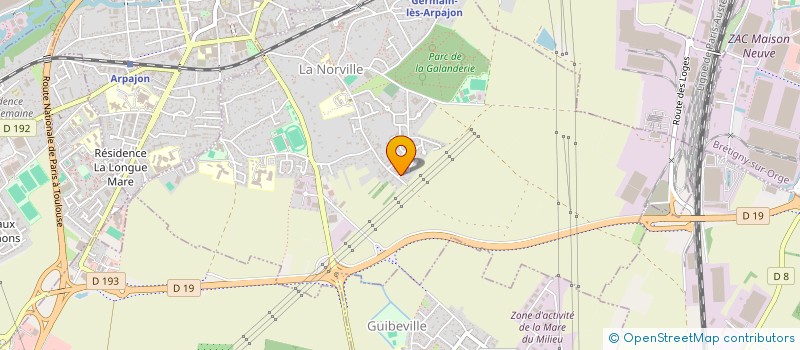 localisation de l'entreprise CLUB DE COMPETITION DE PECHE AU COUP ET AU LANCER DU 91 à LA NORVILLE